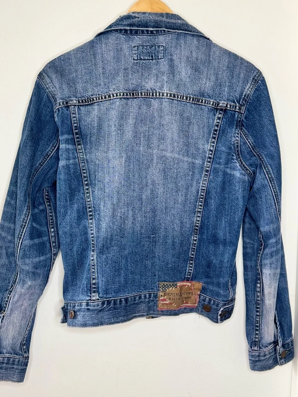 Ralph Lauren Denim & Supply Classic Jean Jacket Distressed Women’s Small Preppy - Picture 6 of 6